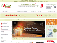 Tablet Screenshot of aliva.de